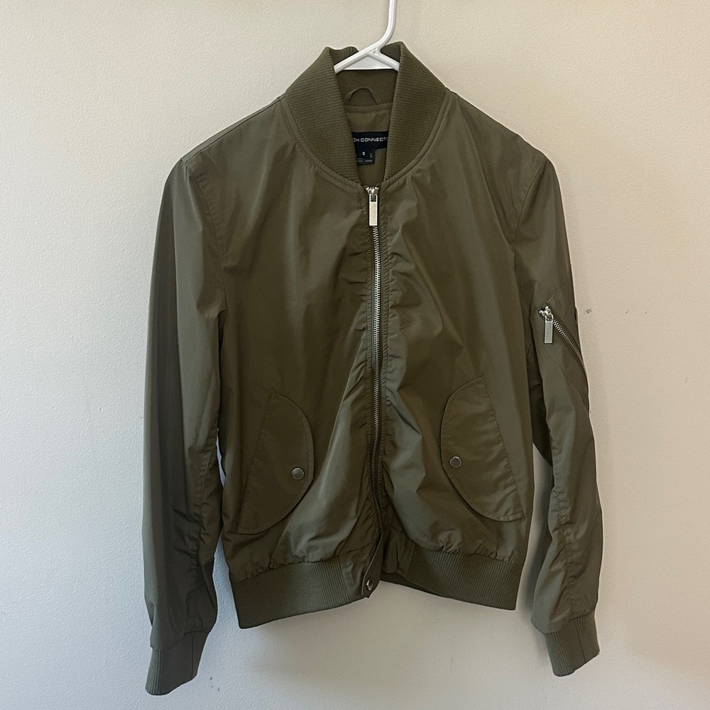 French Connection Olive Bomber Jacket